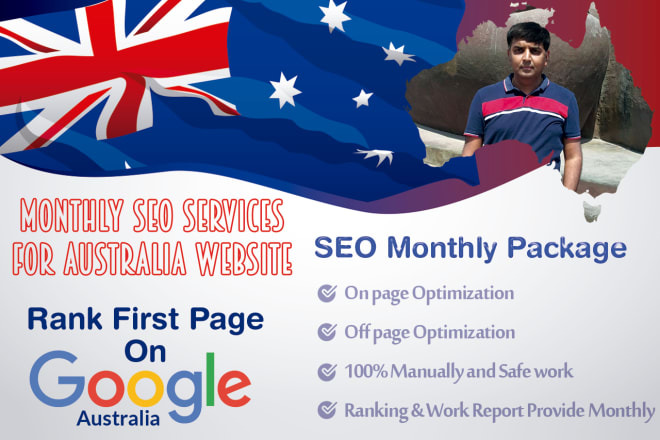 I will do monthly seo services for australia website