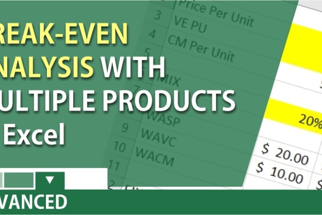 I will do ms excel tasks, lp models,decision and breakeven analysis