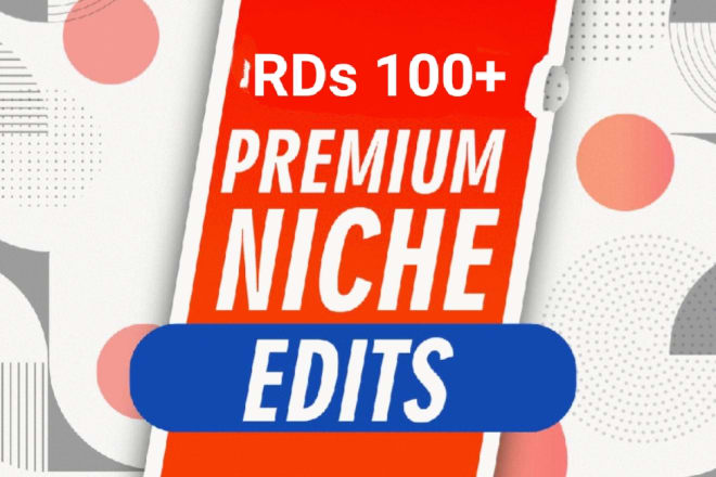 I will do niche edit links on real websites rd100 plus