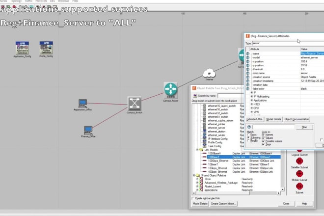 I will do opnet riverbed network simulation for any network