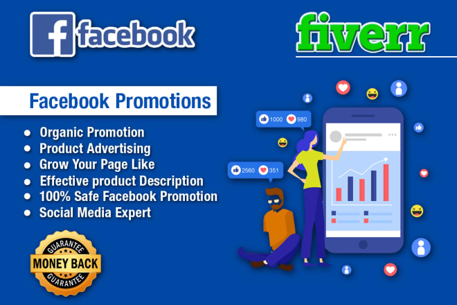 I will do organic facebook promotion in USA for your business and brand