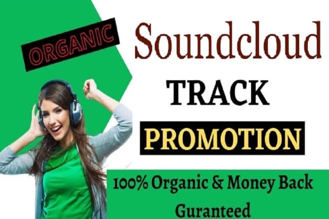 I will do organic soundcloud promotion for your soundcloud music track manually