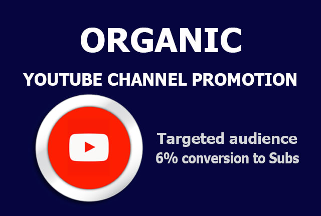 I will do organic your youtube channel promotion and increase subscriptions