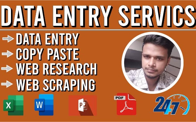 I will do perfect data entry, copy paste, web research