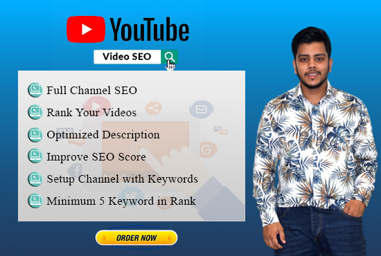 I will do perfect youtube SEO to rank your videos on the top page