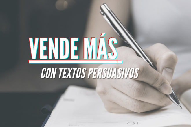 I will do persuasive copywriting and sales copy in spanish