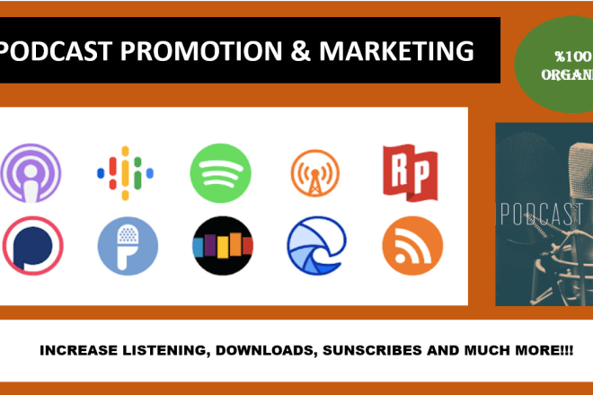 I will do podcast promotion organic podcast marketing to real audience