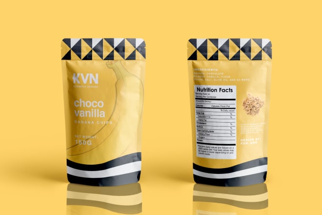 I will do pouch packaging design for any product