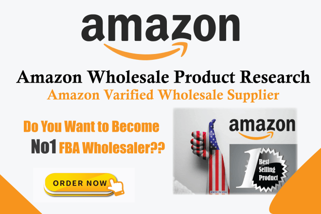 I will do product research with suppliers for amazon wholesale fba