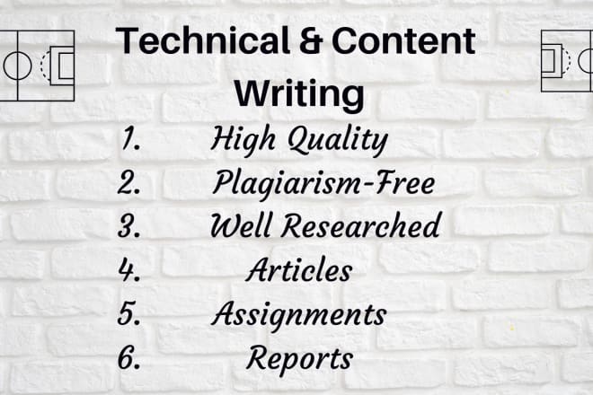 I will do professional content and technical writing for you