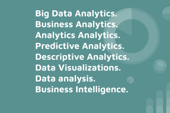 I will do professional data and business analytics