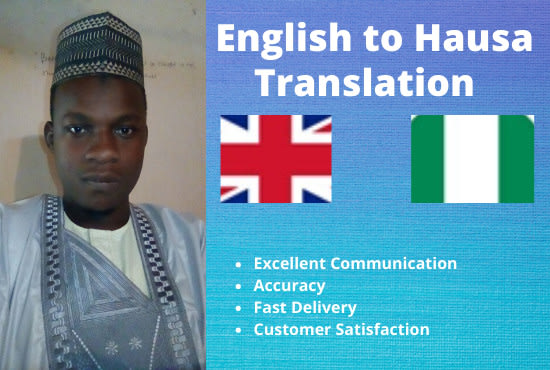 I will do professional english to hausa translation