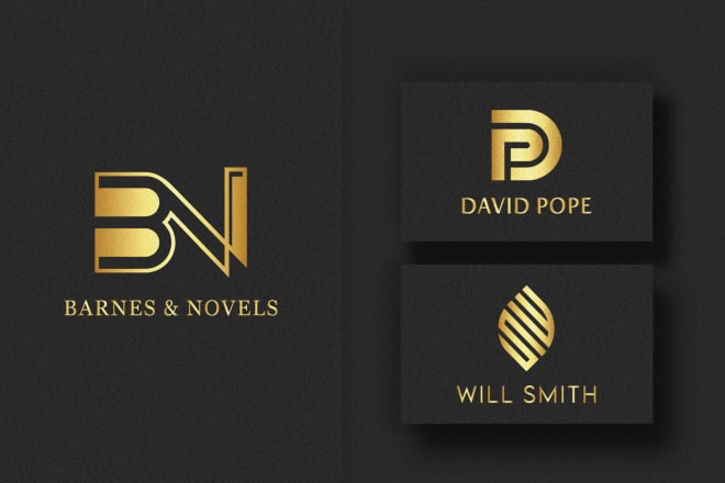 I will do professional luxury modern minimalist monogram elegant custom business logo