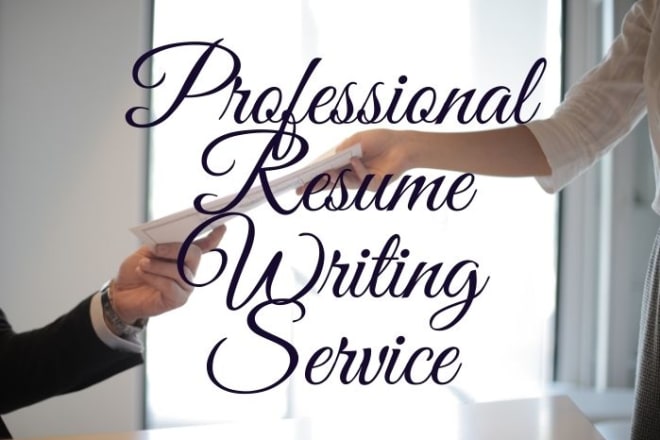 I will do professional resume writing services