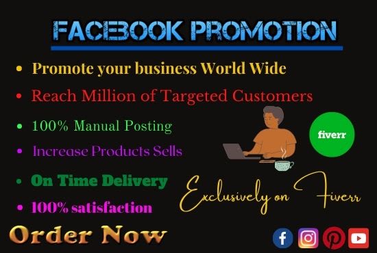 I will do promote your business in social media in USA