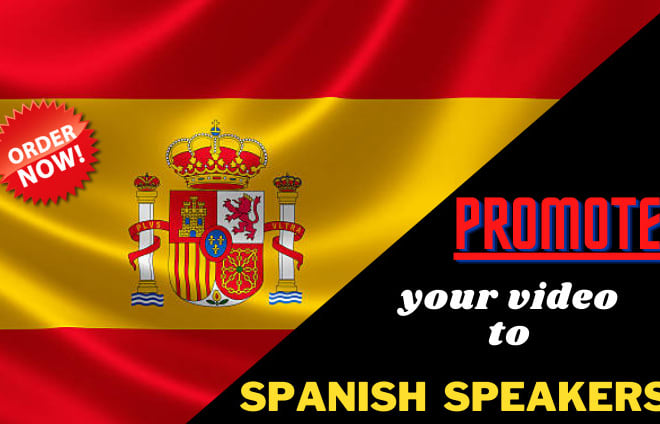 I will do promote your video to spanish speakers