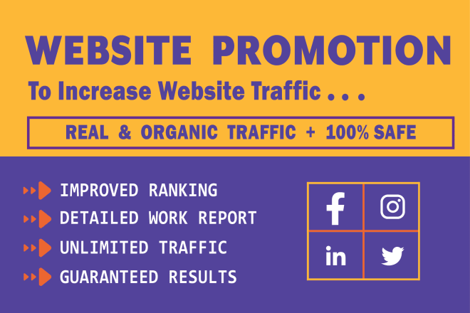I will do promote your website, product, any web link promotion on social media