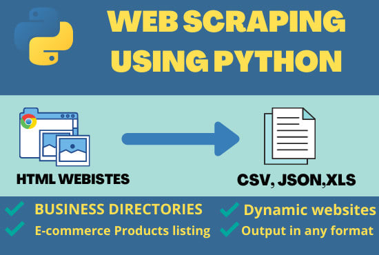 I will do python web scraping and data mining from any website