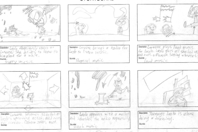 I will do quick story sketches or detailed storyboards