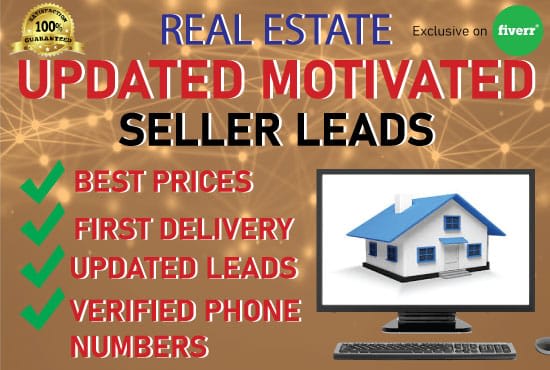 I will do real estate lead generation