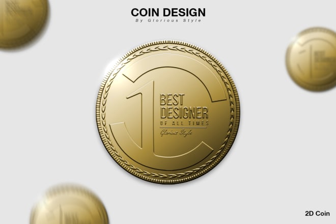 I will do realistic killer crypto currency coin, logo design