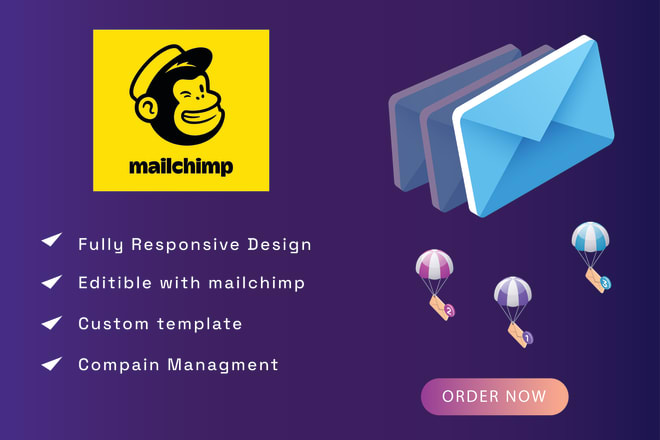 I will do responsive mailchimp email template design