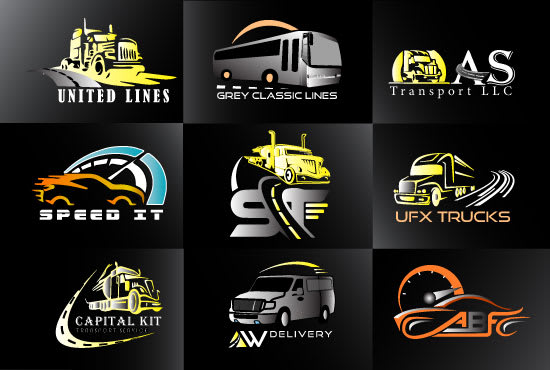 I will do road truck,logistic transport,car,automotive,delivery and freight logo