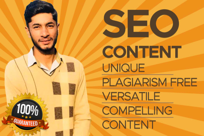 I will do SEO content writing, website content and article writing