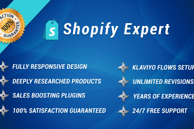 I will do shopify dropshipping website, one product store, print on demand or bug fix