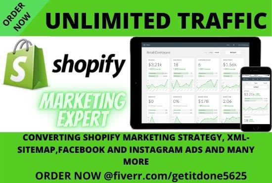 I will do shopify marketing sale promotion sales boosting promotion traffic XML sitemap