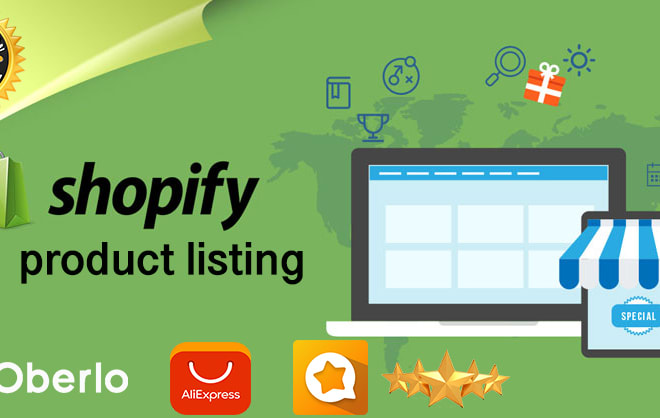 I will do shopify product listing manually or oberlo
