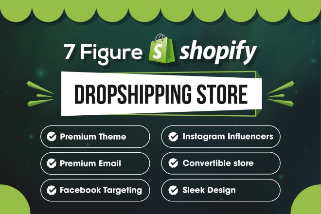 I will do shopify website development and profitable dropshipping store