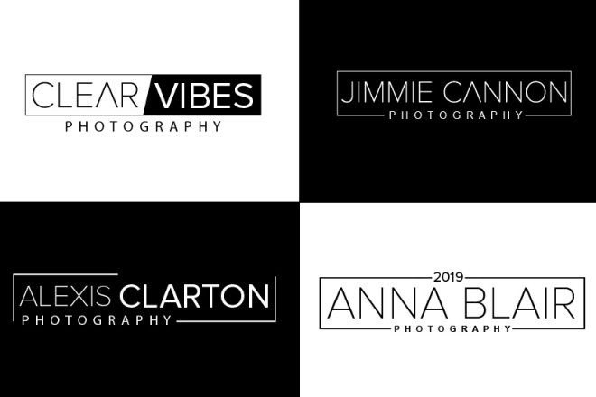 I will do simple photography logo design