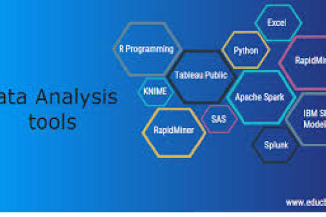 I will do statistical analysis using stata,r studio,spss,excel
