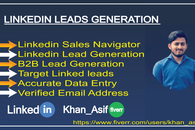 I will do target b2b linkedin lead generation and targeting email finding leads list