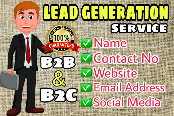 I will do targeted b2b and b2c lead generation for your business