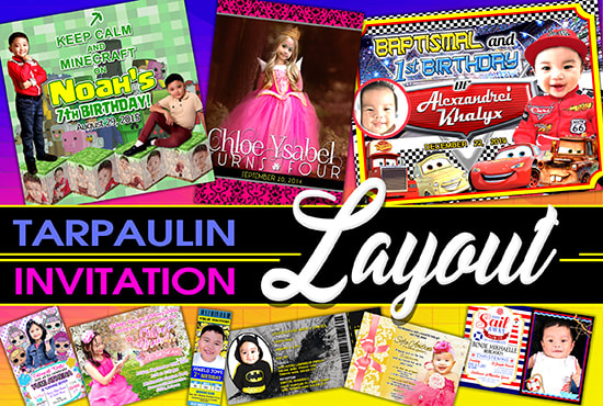 I will do tarpaulin layout and invitation layout for your events