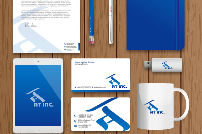 I will do the design your logo, business cards, letterhead and stationery items
