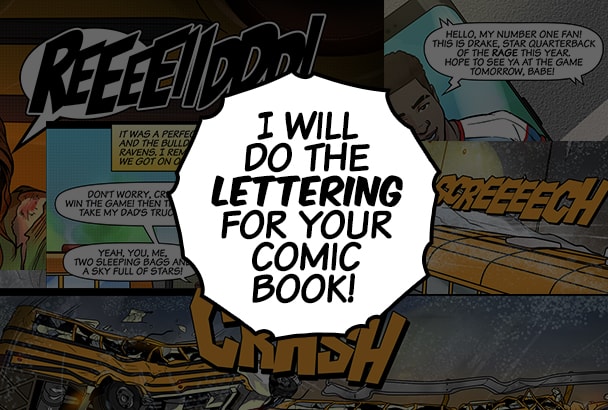 I will do the lettering for your comic book