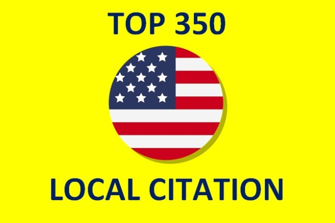 I will do top 350 live USA local listing, local citations