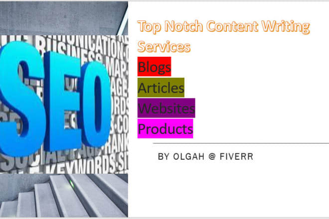 I will do top notch SEO articles for your blogs and websites