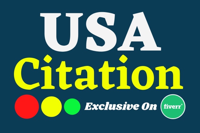 I will do top USA local citations and business directory submission