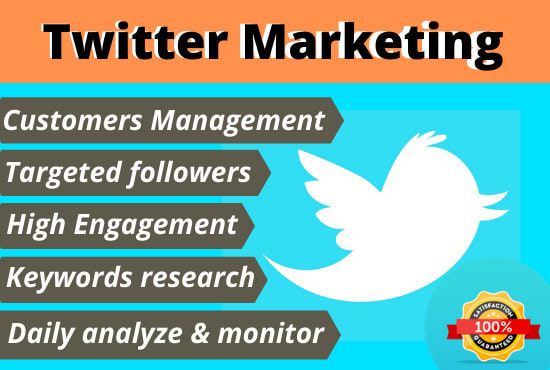 I will do twitter marketing and grow real followers