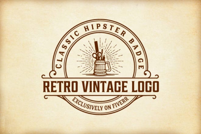 I will do unique and awesome retro vintage logo design