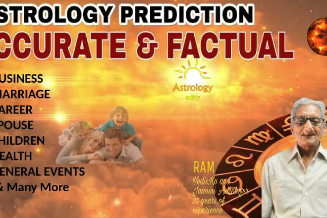 I will do vedic astrology predictions of your life in detail