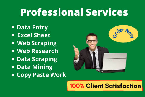 I will do web scraping, data mining, web research, and data collection from any w