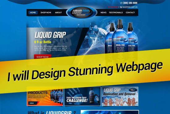 I will do website template design for your company