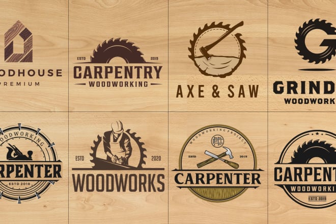 I will do woodwork and carpentry logo design
