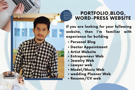 I will do wordpress business website, portfolio website, and blogs