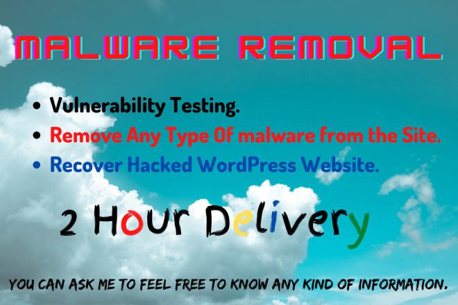 I will do wordpress malware removal, recover hacked wordpress website in 2 hour